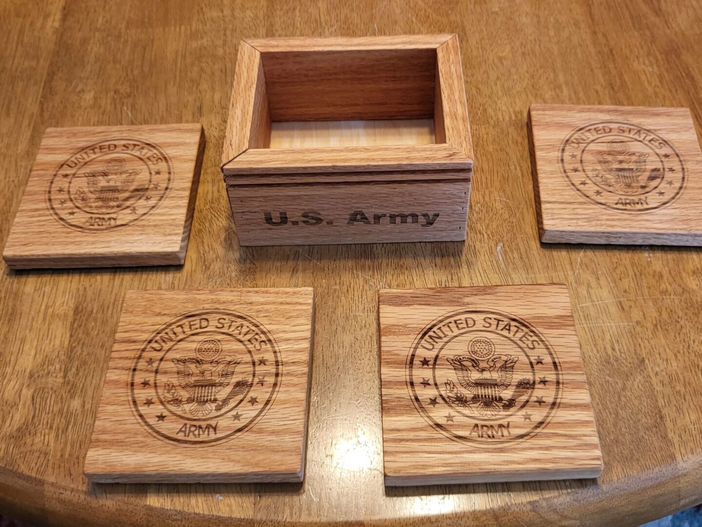 US Army wooden plates
