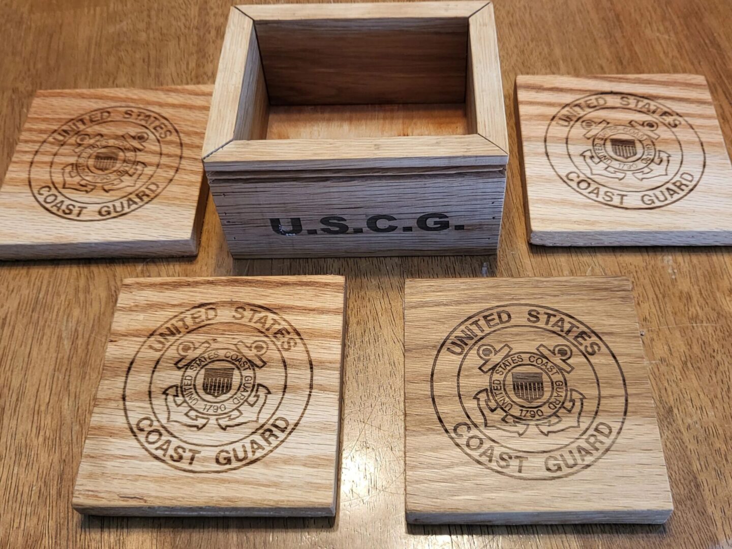 US Coast Guard wooden plates
