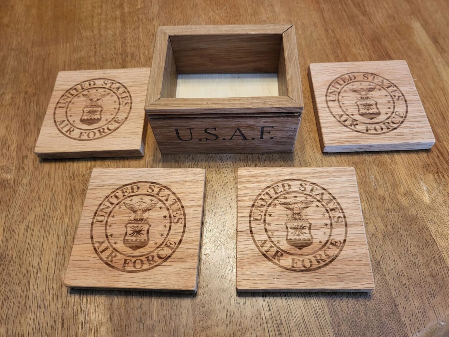 US Air Force wooden plates